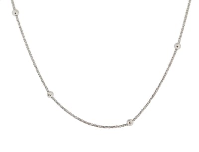 Orphelia ZK-7201 - Ketting met balletjes - Zilver 925 - 42+3 cm
