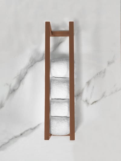 Wiesbaden Loft handdoekrek 50 x 12.5 x 12.5 cm geborsteld brons koper