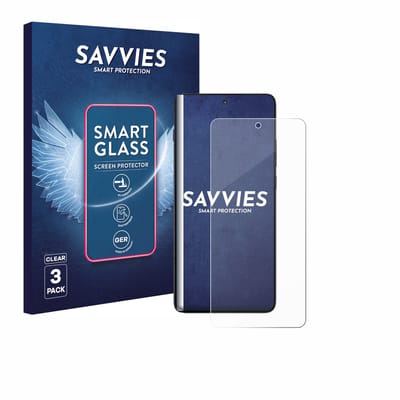 3 Stuks Savvies Screenprotector - geschikt voor Motorola Moto X70 Air - beschermfolie glas transparant