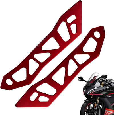 Motorfiets Windscherm - Motor Accessoire - Wind Bescherming - Universele Montage - 63.5 g - Rood