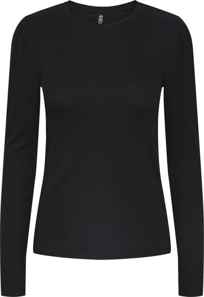 Pieces T-shirt Pcruka Ls Puff Top Noos 17133701 Black Dames Maat - XS