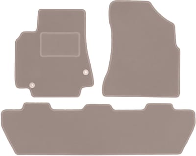 Beige veloursmatten voor: Citroen Berlingo II combivan, multispace, 5-zits (2008-2018)