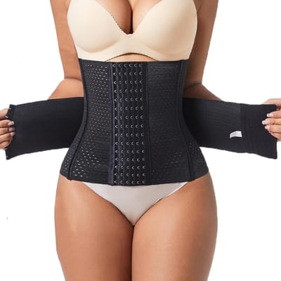 Verstelbare Taille Trainer voor Mannen en Vrouwen - Zweetband voor Gewichtsverlies, Buikvetverbrander en Rugtraining met Comfortabele Ondersteuning