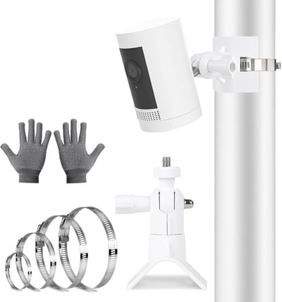 Universele Mast Houder - Camera Bevestiging - Beveiligingscamera Installatie - 360 Graden Draaibaar - 5-20 cm Diameter - Zwart