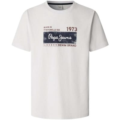 Pepe Jeans Grayson T-shirt Met Korte Mouwen Wit 2XL Man