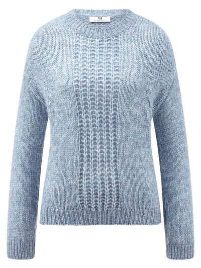 Trui ronde hals Van Peter Hahn blauw
