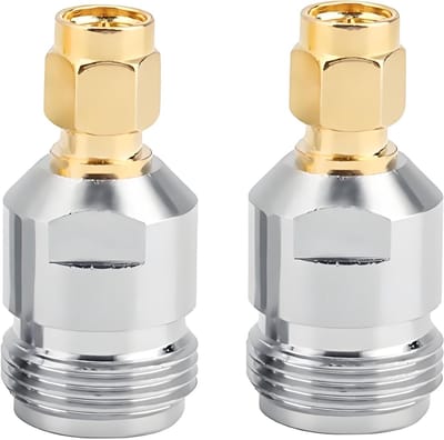 N Female naar SMA Male Connector Set, RF Adapter voor Coaxiale Verbindingen, Betrouwbare Prestaties met Brede Frequentieband en Duurzaamheid