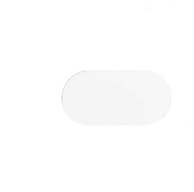 Ovaal Geel 60 x 120 mm - vloersticker met vlakke toplaag
