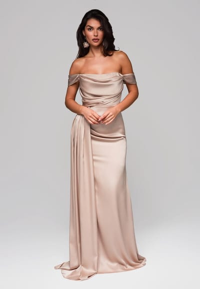 LARICA Jurk - Rits - Jurk Goud XS