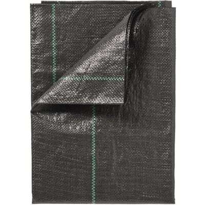 Toile de paillage paysages - NATURE - 100 g/m² - 2 x 10 m - noir - perméable a l'eau et a l'air