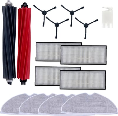 Accessoirespakket voor Roborock S8/Roborock S8 Plus - Filter/Dweil/Zijborstel/Afzuigrol