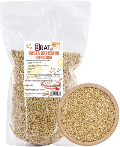 BRAT Premium – Boekweit Ongebakken – Natuurlijk – Hoogwaardige Kwaliteit – 1 kg