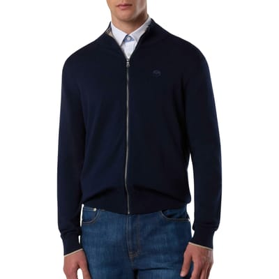 North Sails Full-zip 12 GG Sweater Heren - Maat S
