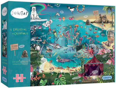Gibsons - A Collective of Creatures (door Snowtap) - 1000 stukjes 68×49cm (b×h) - Legpuzzels voor volwassenen