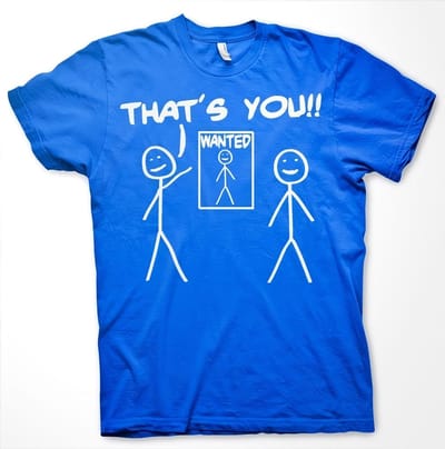 Hybris That's You Wanted T-shirt blauw