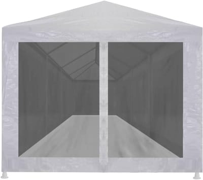 Robuuste Partytent - Tuintent Gazebo - Feesten Organiseren - Met Insectenhorren - 12 x 3 meter - Wit