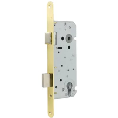 Sencys Insteekslot Cilinderslot Deurslot M614 - Vermessingd Staal - 110x50mm