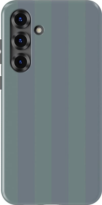DripCase Gestreept Hoesje Samsung Galaxy S25 Plus | Backcover met Mag | Stripes Motief | Trendy Case Samsung Galaxy S25 Plus met Strepen Blue Mojito