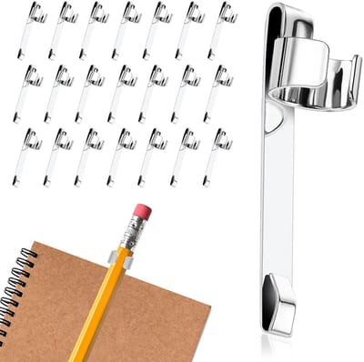 Allecto - Paperclips van Metaal - Draagbare Kantoormaterialen - Zilver - Multifunctioneel - Voor Studenten en Klaslokalen - 20 Stuks