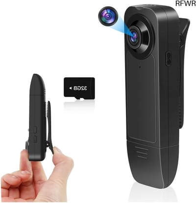 Draagbare Camera - Mini Recorder - Beveiliging Opnemen - Nachtzicht Functie - 32GB Geheugen - Zwart