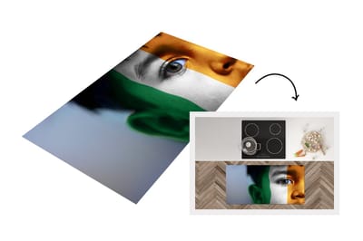Keukenloper - Loper keuken - Vlag van Ierland - 120x60 cm - Keukenloper vinyl