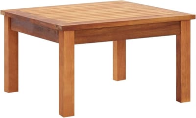 Tuin Salontafel - Terrastafel Bijzettafel - Buiten Ontspannen - Massief Acaciahout - 60x60x36cm - Natuurlijk Hout
