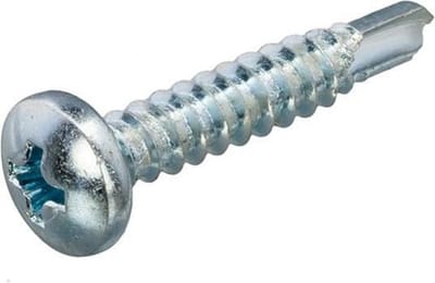 Zelfborende Plaatschroeven - Phillips 2 Bolkop - 3,9 x 13mm - Voldraad - Verzinkt (200 stuks)