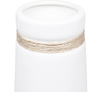 Vaasje met touw/Vaas/Vazen/Vaas keramiek/Bloemenvaas/Woonaccessoire/Decoratieve accessoire - Keramiek