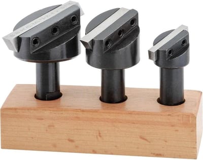 Vliegensnijder Set - Houtsnijgereedschap Bits - Houtbewerking Precisie - Zwarte Oxide Afwerking - 1/2 Inch Schachten - Zwart