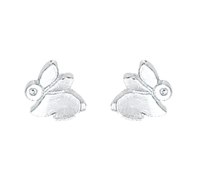 YO&NO - Oorbellen - Zilver - Oorknoppen - Poes - 6,5/6,5mm - Kinderen - Zilver 925
