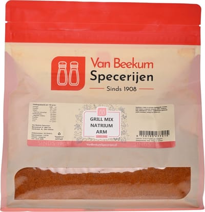 Van Beekum Specerijen - Grill Mix Natrium Arm - 1 KG (hersluitbare stazak)