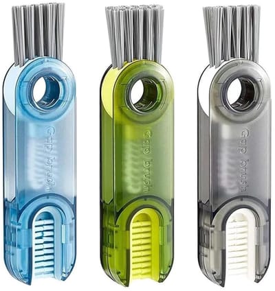 MTTproducts- Reinigingsborstel 3-in-1 - Multifunctionele Spleetreinigingsborstel - Hoekborstel - U-vormige Borstel - Roestvrij Staal - Sterk en Duurzaam