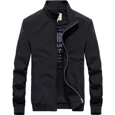 Herfst Nieuwe Mannen Stand-up Kraag Vierzijdig Elastisch Sneldrogend Jack Mannen Enkellaags Krimpende Mouwen Elastisch Jack 5XL