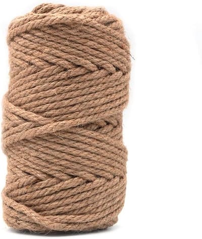 Natuurlijke Jute Touw 6mm Dikte 50 Meter Lang voor Tuin, Ambachten en Verpakking Decoratie