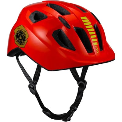 BBB Cycling Hero Kinderhelm Fiets Rood - Verstelbaar - Wasbare Padding - Small: 1 - 3 Jaar - Fietshelm Meisjes en Jongens - Fietshelm Kinderen - Firefighter - BHE-172