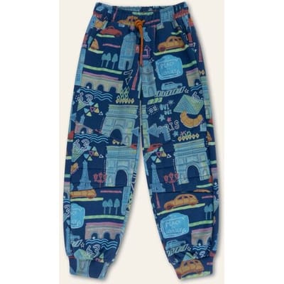 Oilily Pombre Broek- maat104/4yr Estate Blauw