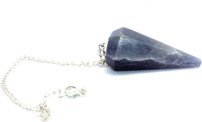 Blauwe Aventurijn Pendulum - Kegel Kristal Chakra Steen - Meditatie & Balans - Gefacetteerd Ontwerp
