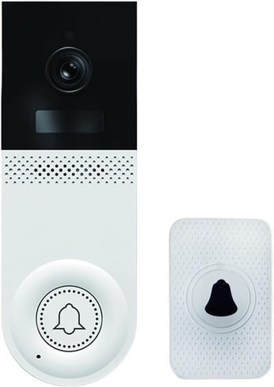 Videodeurbel - Slimme deurbel - Bezoekers Herkennen - Tweewegintercom - 1.0 Count - Zwart