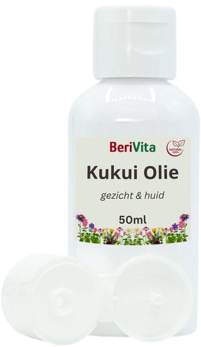 Kukui Olie 50ml - Puur, Koudgeperst, Onbewerkt en Ongeraffineerd - Huidolie