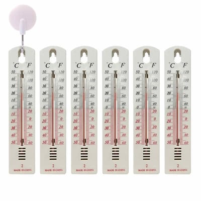 Binnenthermometers - Temperatuurmeters - Binnenruimte Meten - Dubbele Schaal ℃/℉ - 19.5x4cm
