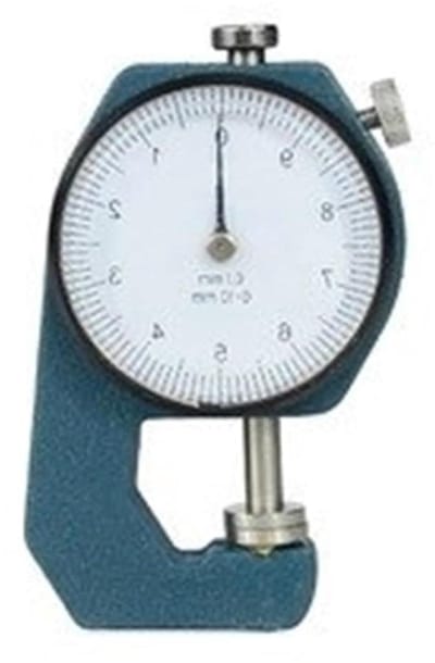 Wijzerplaat Diktemeter - Meetinstrument Papier Leer - Nauwkeurig Meten - Kleine Meetdruk - 0-20 mm - null
