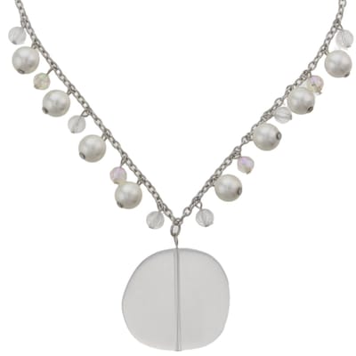 Behave - Ketting met parels en transparante hanger - Fris & stijlvol