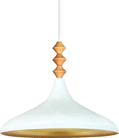 Bamyum Hanglamp E27 Metaal Wit Moderne Lamp