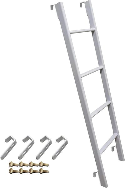 Binnenladder Stapelbed - Reserve trap - Veilig Bereiken - Verstelbare Haken - 150 cm Hoogte - Zwart