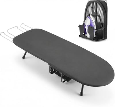 Vouwstrijktafel 81x30 cm - Compact en ruimtebesparend met stalen frame en katoenen bekleding | Inclusief plank en antislipvoetjes | Perfect voor kleine woningen, reizen en huishoudelijk gebruik