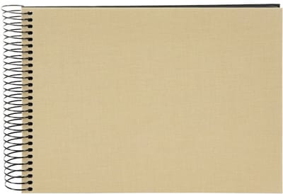 Goldbuch - Spiraalalbum Bella Vista - 24x17 cm - Beige met zwarte pagina’s