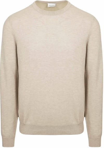 Profuomo Pullover Structure Beige - Maat XL - Heren - Pullovers