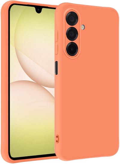 Hoesje - Geschikt voor Samsung Galaxy A17 - Sterk & Shockproof - Hoes Cover - Siliconen Case - Telefoonhoesjes - Perzik