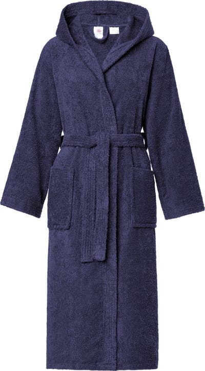 Ladeheid Dames met Capuchon - Wasmachine bestendig - 100% Katoen - Badstof - Donkerblauw – S - LA-LA40-225-DG