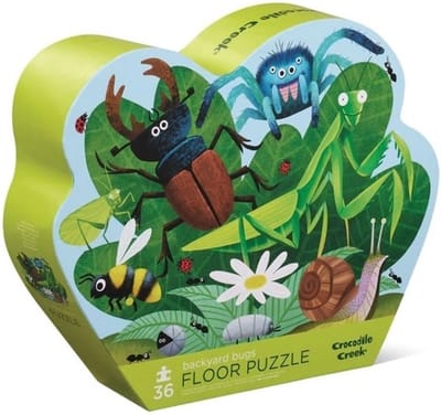 Crocodile Creek | Shaped box puzzles, 36 stuks - Insecten